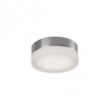 Kuzco FM3506-BN - Single Led Round Flush Mount Ceiling Fixture With Two Finishes. Round Glass Polished Surface And