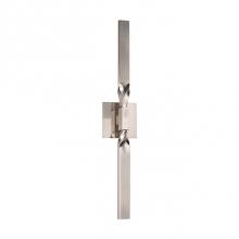 Kuzco WS53228-PT - The Hand-Polished Steel Wall Sconce Is Held To The Wall By A Small Square Plate. A Simple Twist