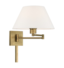 Livex Lighting 40039-01 - 1 Lt Antique Brass Swing Arm Wall Lamp