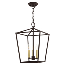  49433-07 - 3 Lt Bronze Convertible Lantern