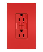 Legrand Radiant CA 1597RED - Self-Test GFCI Recep 15A 125V 20A FD Thru RED