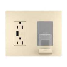 Legrand Radiant CA RWC826USBLACCV2 - RAD WIRELESS CHG W3.1 USB 15A REC, V2