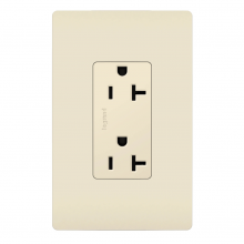 Legrand Radiant CA 885TR20SLA - radiant? 20A 125V Tamper-Resistant Outlet, Light Almond (10 pack)