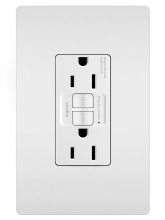 Legrand Radiant CA 1597W100 - radiant? 15A Duplex Self-Test GFCI Receptacles with SafeLock? Protection, White, 100-Pack (100 pack)