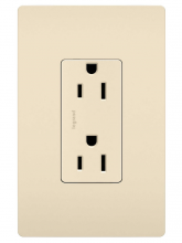 Legrand Radiant CA 885SLA - radiant? Self-Grounding Outlet, Light Almond (10 pack)