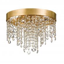  WIN-613-GA-CL-MWP - Winham 4 Light Antique Gold Crystal Flush Mount