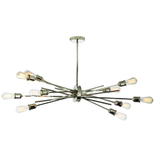 Dainolite NEB-3910HP-BC - 10LT Horizontal Pendant, Burnished Chrome Finish