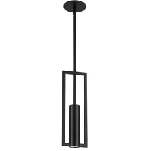 Dainolite PLN-151P-MB - 1LT Halogen Pendant, Matte Black