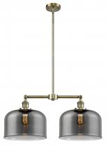 Innovations Lighting 209-AB-G73-L-LED - Bell - 2 Light - 21 inch - Antique Brass - Stem Hung - Island Light