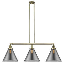 Innovations Lighting 213-AB-G43-L - Cone - 3 Light - 44 inch - Antique Brass - Stem Hung - Island Light