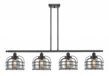 Innovations Lighting 916-4I-BK-G73-CE - Bell Cage - 4 Light - 48 inch - Matte Black - Stem Hung - Island Light