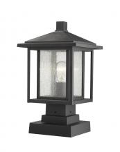 Z-Lite 554PHMS-SQPM-BK - 1 Light Outdoor Pier Mounted Fixture