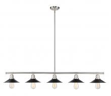 Z-Lite 613-5L-BN+MB - 5 Light Linear Chandelier