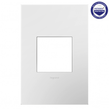 Legrand Canada AWP1G2WHW10 - Gloss White-on-White, 1-Gang Wall Plate