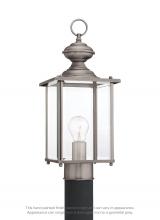 Generation Lighting 8257-965 - Jamestowne transitional 1-light outdoor exterior post lantern in antique brushed nickel silver finis