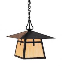 Arroyo Craftsman CH-15DF-AB - 15" carmel pendant with dart overlay