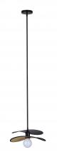 Canarm IPL2181B01BKP - 1 Lt Rod Pendant, 60W Type G40, 13.75inch W x 7.125 - 54.875inch H x 7.875inch D