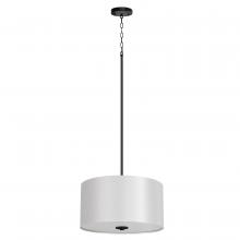 Whitfield SH1810-PWBK - 3 Light Chandelier Drum Shade