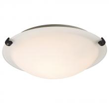 Galaxy Lighting 680112WH-ORB - Flush Mount - Oil Rubbed Bronze w/ White Glass