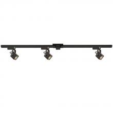 Galaxy Lighting 70118-4-3L BK - Three Light Halogen Track Kit - Black