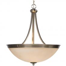 Galaxy Lighting 800901BN - Pendant - Brushed Nickel w/ White Glass