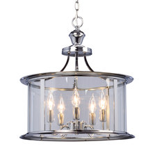 Galaxy Lighting 912301CH - Pendant - Chrome with Clear Glass