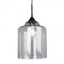 Galaxy Lighting 926404BK - 1L Mini-Pendant BK