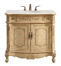  VF10136AB - 36 In. Single Bathroom Vanity Set in Antique Beige