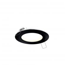 Dals 5006-CC-V-BK - Multi CCT Slim Round Recessed Panel Light - universal 120V-347V, 0-10V dimming