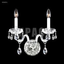 James R Moder 40462S11 - Palace Ice 2 Arm Wall Sconce