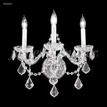 James R Moder 94203S11 - Vienna Glass Arm 3 Arm Wall Sconce